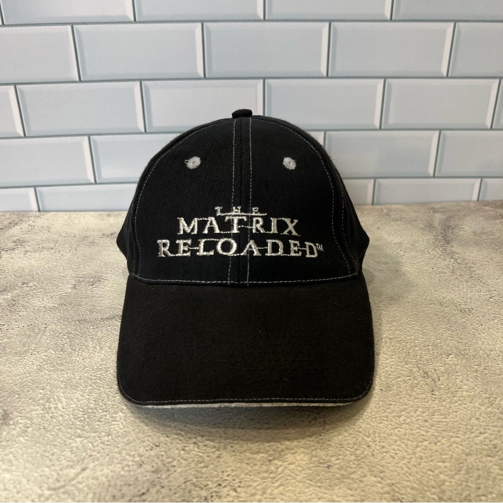 Vintage Y2K The Matrix Reloaded Hat 2003 Movie Promo Baseball Cap